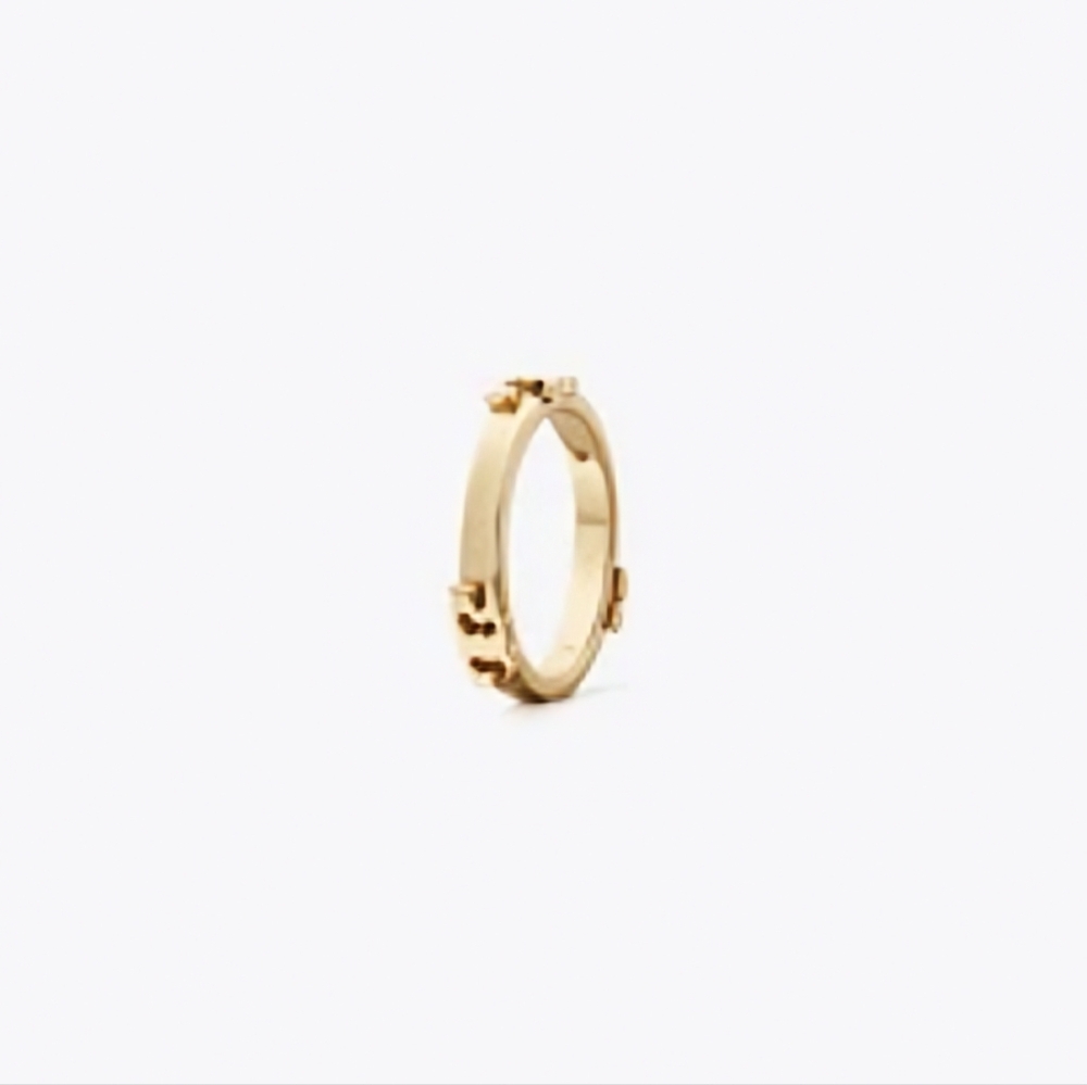 Tory Burch Serif-T Stackable Metal Ring
